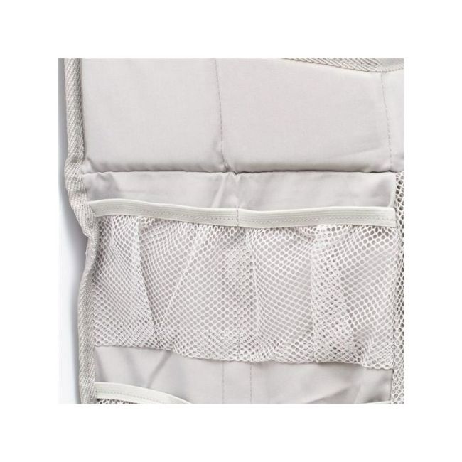 Organizator pentru patut, New Baby, Tiny Tidy, Pentru depozitare necesitati bebe sau jucarii, Bine compartimentat, Cu buzunare din plasa, 27x25x48 cm, Beige BYN56135