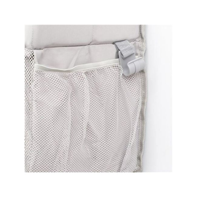 Organizator pentru patut, New Baby, Tiny Tidy, Pentru depozitare necesitati bebe sau jucarii, Bine compartimentat, Cu buzunare din plasa, 27x25x48 cm, Beige BYN56135