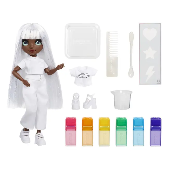 RAINBOW HIGH WATERCOLOR CREATE PAPUSA OCHI VERZI VIVMGA507734EUC