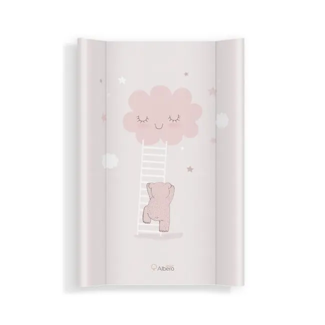 Saltea de infasat bebe cu intaritura 70x47,5 Klups 435 Walk in the Clouds Pink MYK00081982
