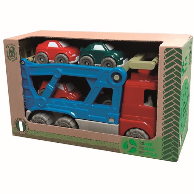 Set camion transportor de masini cu patru masinute - okeagi6098-0ric