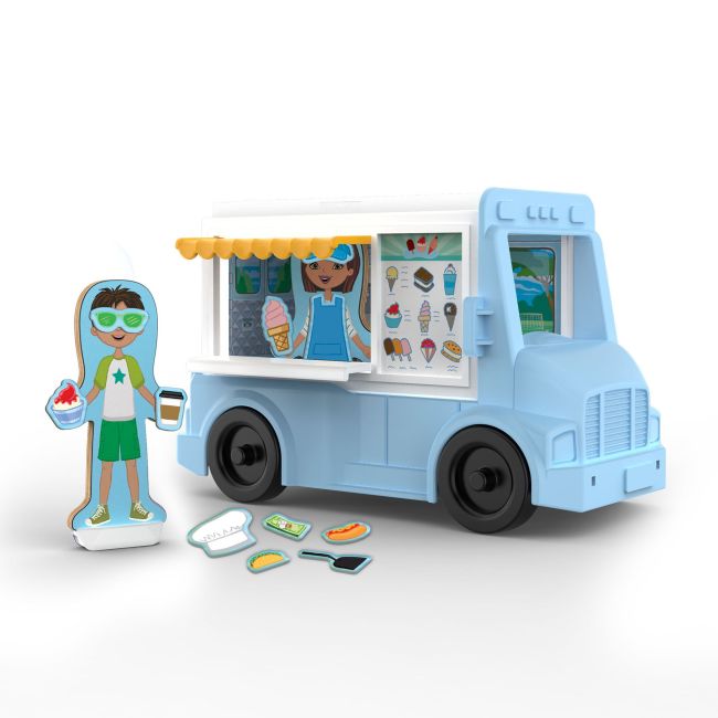 Set de joaca magnetic food truck- melissa & doug - okemd30665