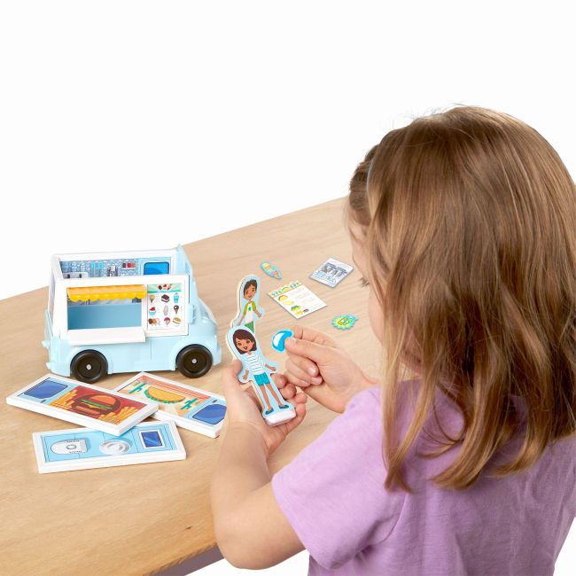 Set de joaca magnetic food truck- melissa & doug - okemd30665