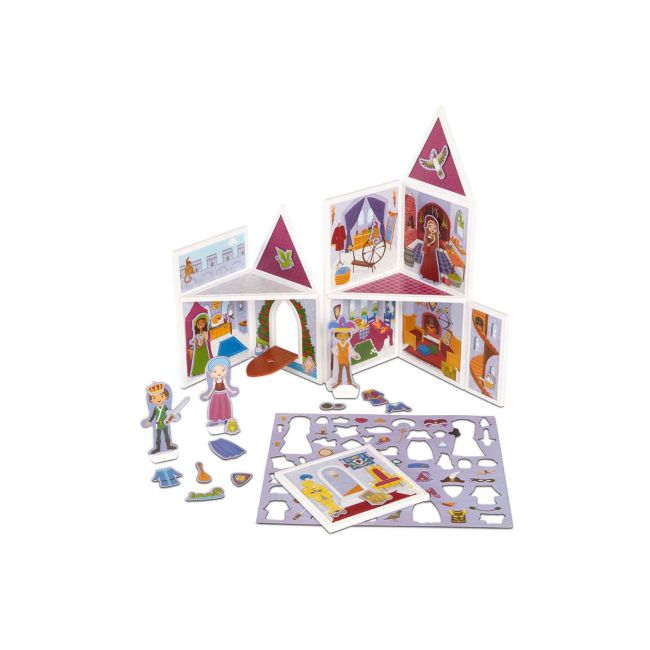 Set de joaca magnetic castel medieval - melissa & doug - okemd30662