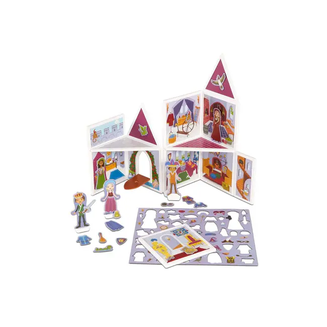 Set de joaca magnetic castel medieval - melissa & doug - okemd30662