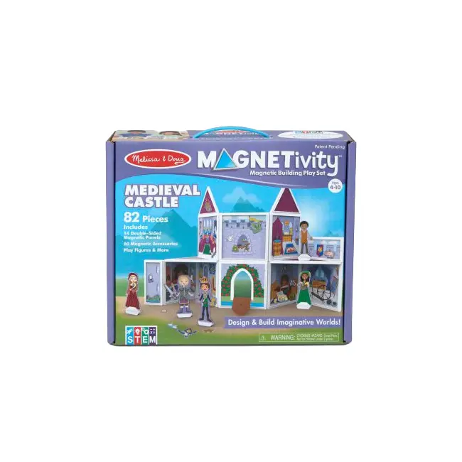 Set de joaca magnetic castel medieval - melissa & doug - okemd30662