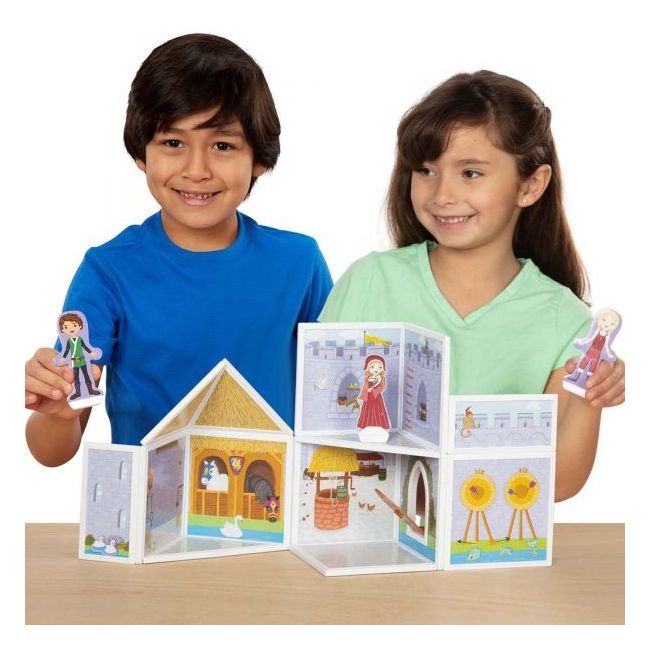Set de joaca magnetic castel medieval - melissa & doug - okemd30662