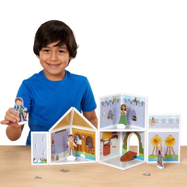Set de joaca magnetic castel medieval - melissa & doug - okemd30662