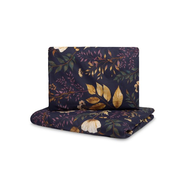 Set lenjerie de pat bumbac 100% cu 2 piese 100x135 cm/40x60 cm Sensillo Florarie PMICSILLO-43593