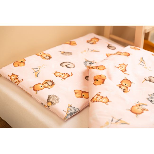 Set lenjerie de pat bumbac 100% cu 2 piese 100x135 cm/40x60 cm Sensillo Jungla PMICSILLO-43594