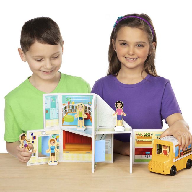 Set magnetic de joaca la scoala - melissa & doug - okemd30657