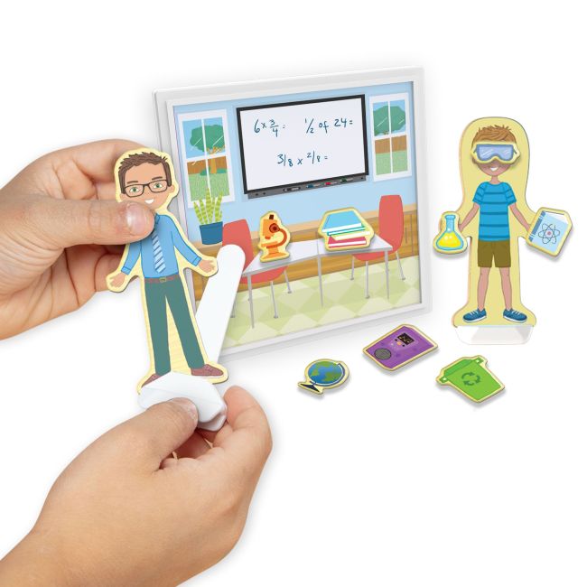 Set magnetic de joaca la scoala - melissa & doug - okemd30657