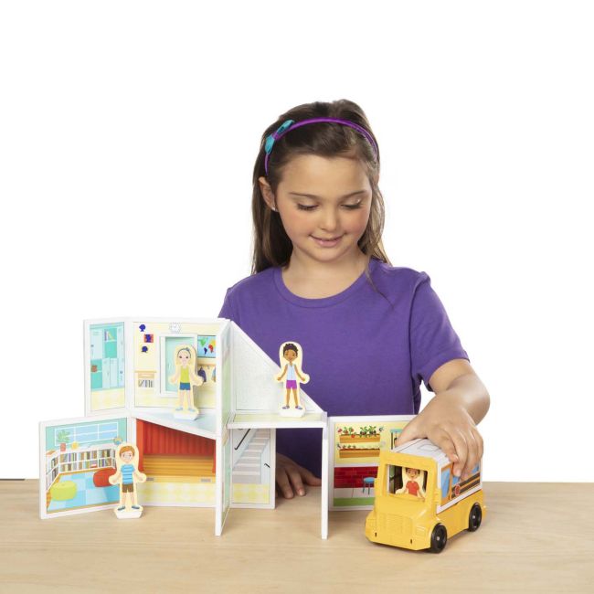 Set magnetic de joaca la scoala - melissa & doug - okemd30657