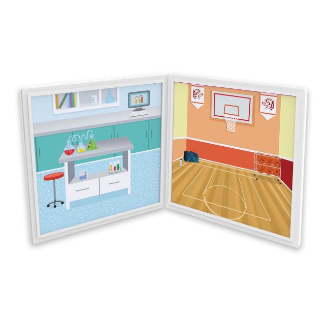 Set magnetic de joaca la scoala - melissa & doug - okemd30657