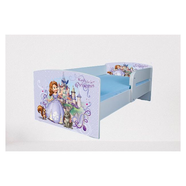 Pat Fete Printesa Sofia - Saltea SafeNest - 180x80 Cm Ptv3020