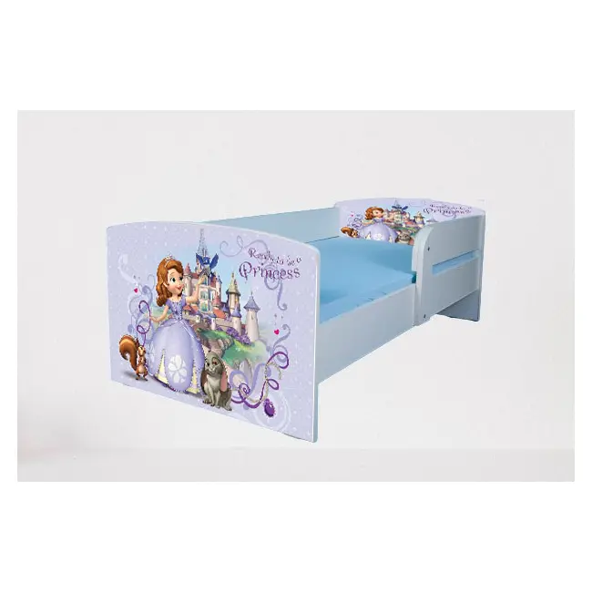 Pat Fete Printesa Sofia - Saltea SafeNest - 180x80 Cm Ptv3020