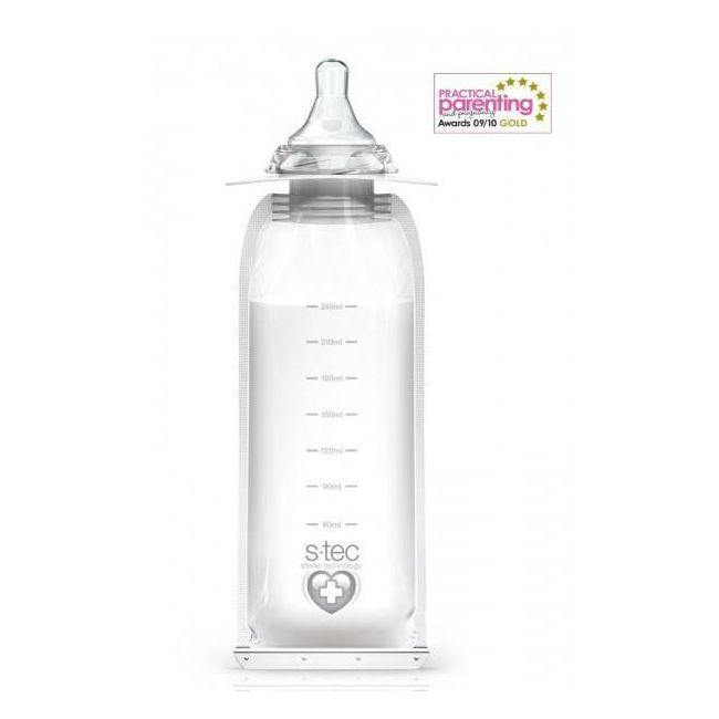 4 biberoane sterile de unica folosinta 240 ml - OMDVB442296