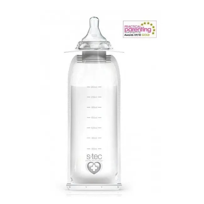 4 biberoane sterile de unica folosinta 240 ml - OMDVB442296