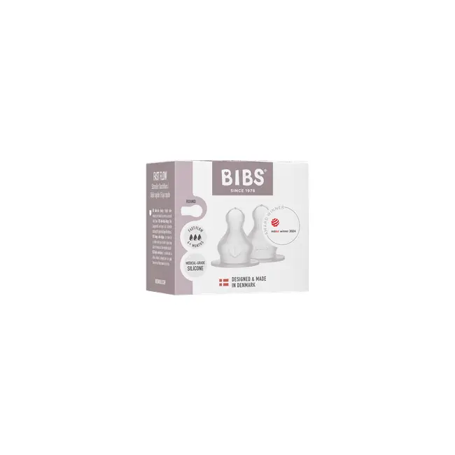 Bibs - set 2 tetine pentru biberon, silicon, cu flux rapid bbb5000013