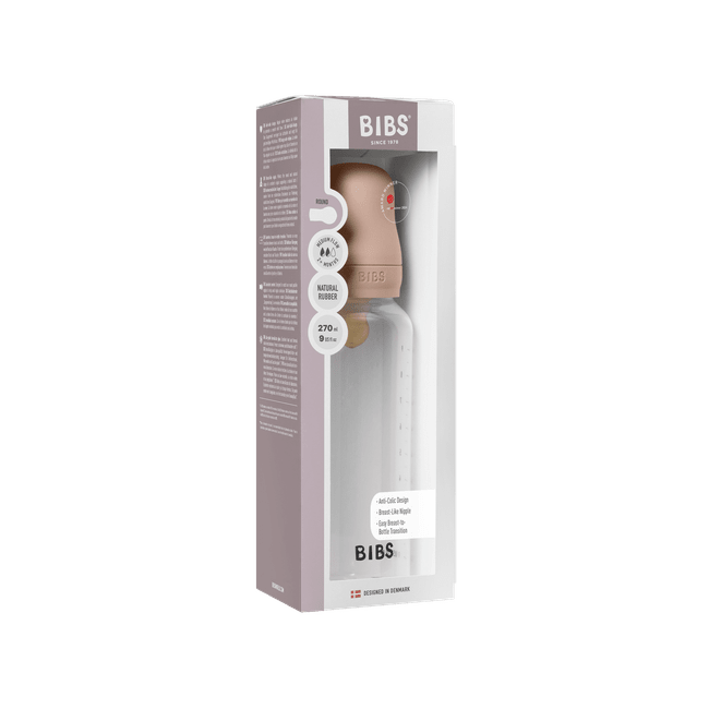 Bibs - set complet biberon anticolici, 270 ml, latex, blush bbb5017244