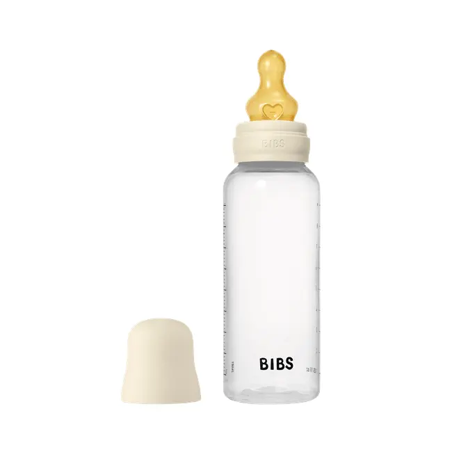 Bibs - set complet biberon anticolici, 270 ml, latex, ivory bbb5017216