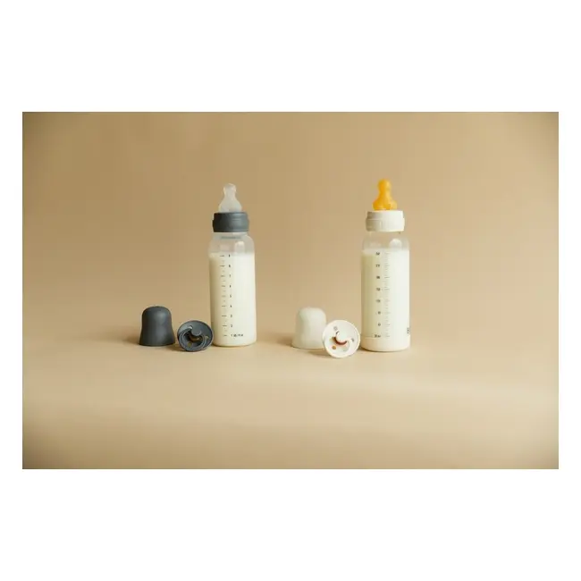 Bibs - set complet biberon anticolici, 270 ml, latex, ivory bbb5017216