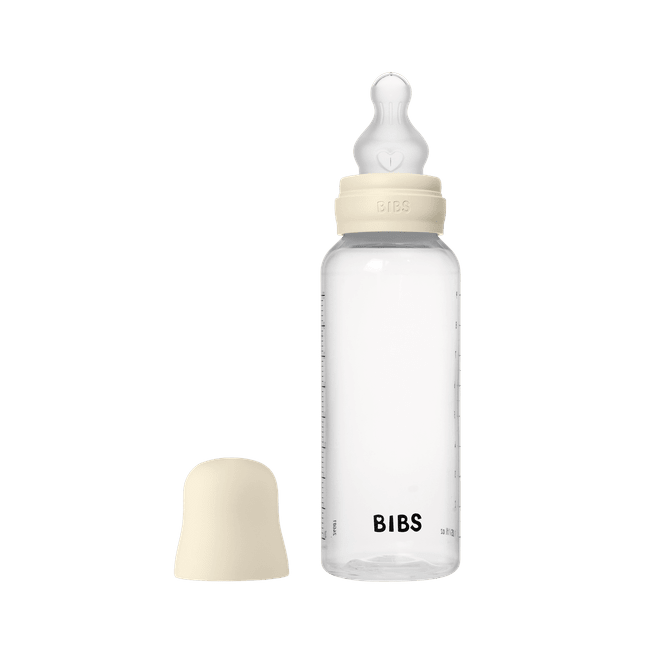 Bibs - set complet biberon anticolici, 270 ml, silicon, ivory bbb50171216