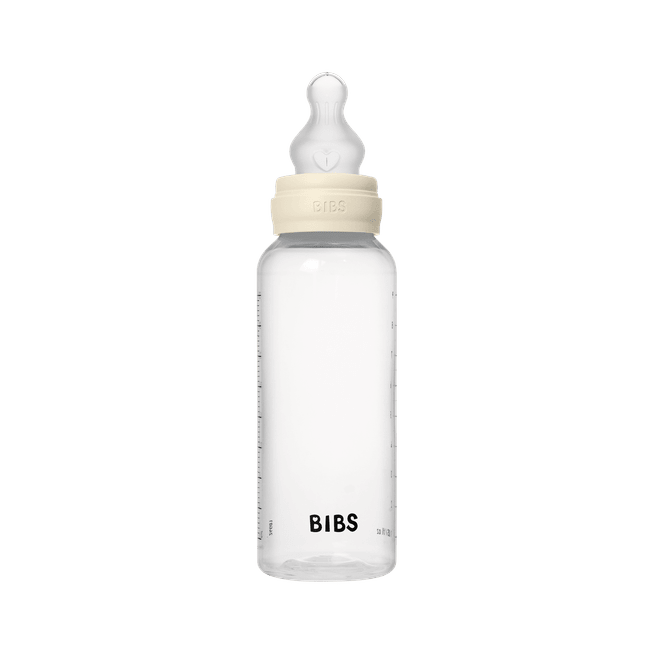 Bibs - set complet biberon anticolici, 270 ml, silicon, ivory bbb50171216