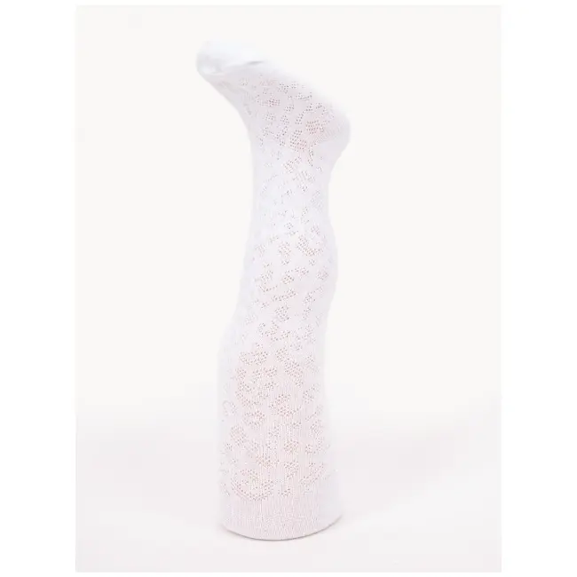 Dres alb din bumbac cu model din tesatura RA-06-5-c3
