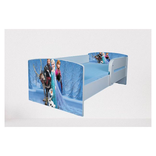 Pat Fete 2-16 Ani Model Frozen, Cu Saltea SafeNest 180x80 Cm Ptv3017
