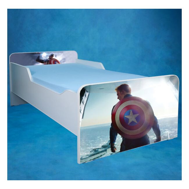 Pat Captain America - Saltea SafeNest - 180x80 Cm, Fara Sertar Ptv3029