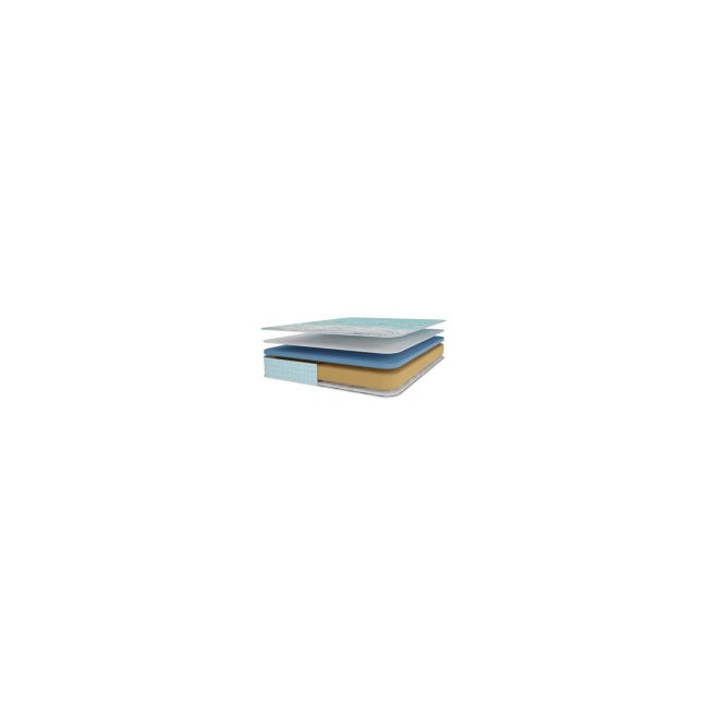 Saltea ortopedica cu spuma, memory foam paris, 120x190x23cm, fermitate tare, spuma poliuretanica, memory foam 5 cm,  sistem de aerisire perimetral, saltex drm524