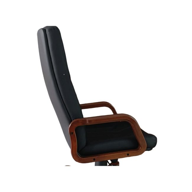 Scaun directorial piele naturala 5900 negru drm91