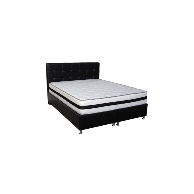 Saltea ortopedica, memory foam crin, 130x200x25cm, fermitate tare, cu spuma poliuretanica, memory foam 5 cm, sistem de aerisire perimetral, salt confort drm1097