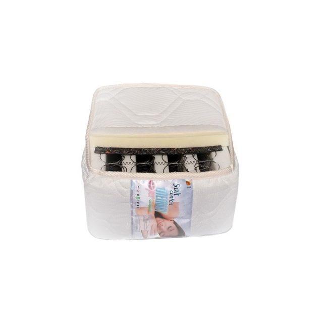 Saltea ortopedica, memory foam dalia, 200x200x30cm, fermitate mediu spre tare, cu plasa de arcuri bonell, memory foam 5 cm pe ambele parti, sistem de aerisire spaceair, salt confort drm1180