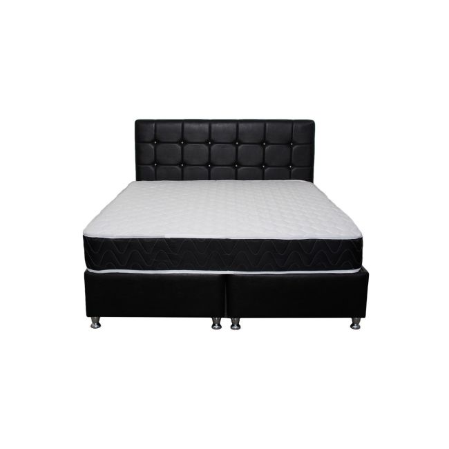 Saltea ortopedica, praga 140x190x22 cm, cu plasa de arcuri tip bonell, box spring system, fermitate medie, sistem de aerisire perimetral, saltsib drm1432