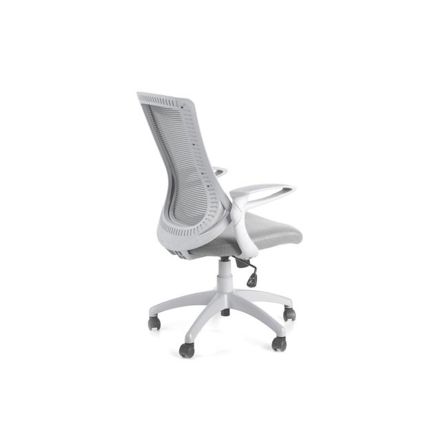 Scaun directorial hm igor, ergonomic, cadru polipropilena, tapiterie mesh, inaltime ajustabila, 100 kg, 114x66x63 cm, alb/gri drm2029
