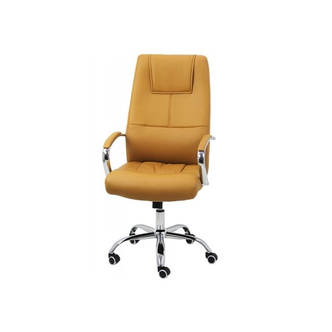 Scaun directorial off 324, piele ecologica, baza cromata, mecanism de balans, suport lombar, 100 kg drm2257