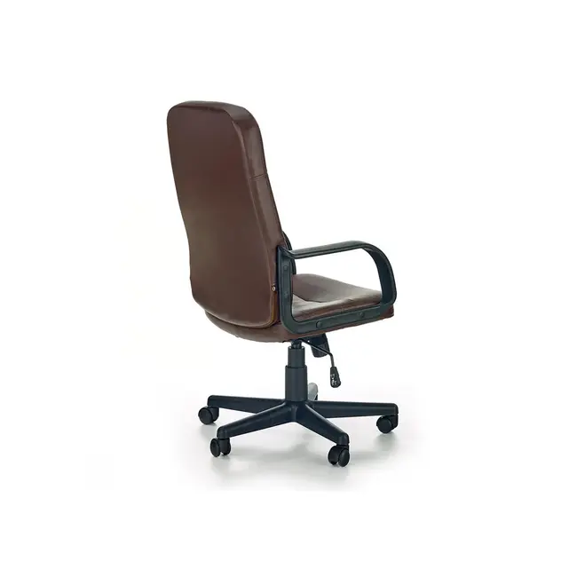 Scaun birou hm denzel, piele ecologica, directorial, mecanism balansare, inaltime ajustabila, 102 kg, maro drm2752