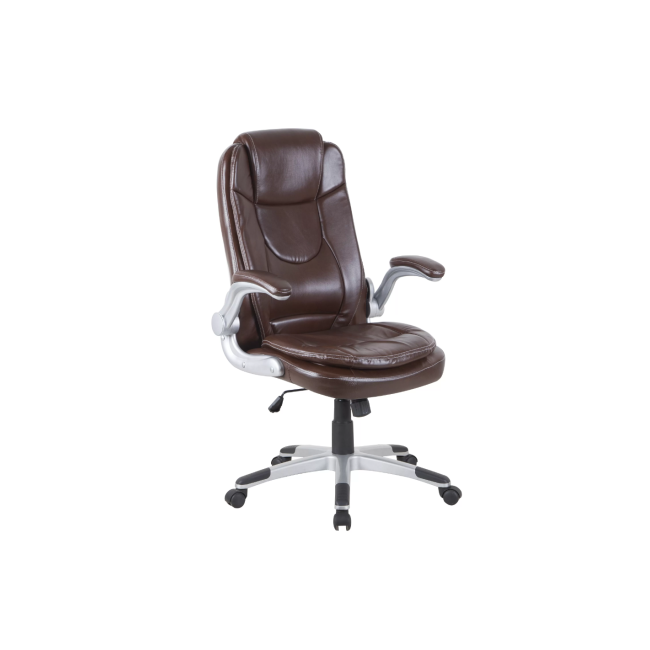 Scaun directorial gn29, cotiere rabatabile, piele ecologica, mecanism de balans, inaltime ajustabila, 95 kg drm2576
