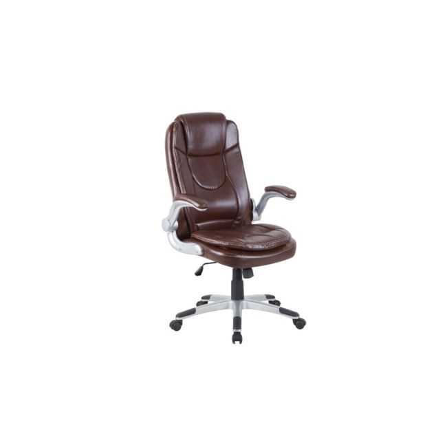 Scaun directorial gn29, cotiere rabatabile, piele ecologica, mecanism de balans, inaltime ajustabila, 95 kg drm2576