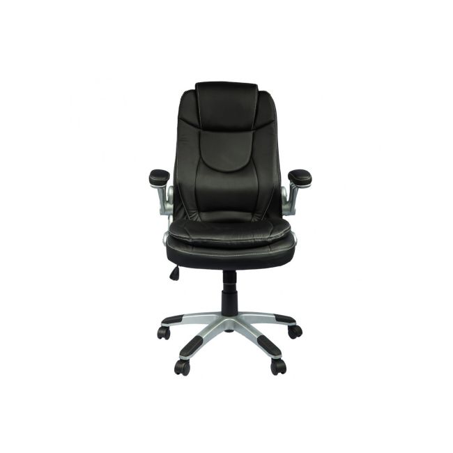 Scaun directorial gn29, cotiere rabatabile, piele ecologica, mecanism de balans, inaltime ajustabila, 95 kg drm2576
