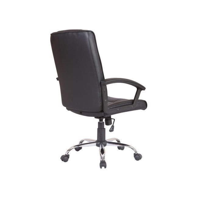 Scaun directorial gn02, ergonomic, cadru cromat, inaltime ajustabila, balans, 100 kg, negru drm3029