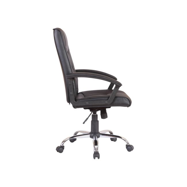 Scaun directorial gn02, ergonomic, cadru cromat, inaltime ajustabila, balans, 100 kg, negru drm3029