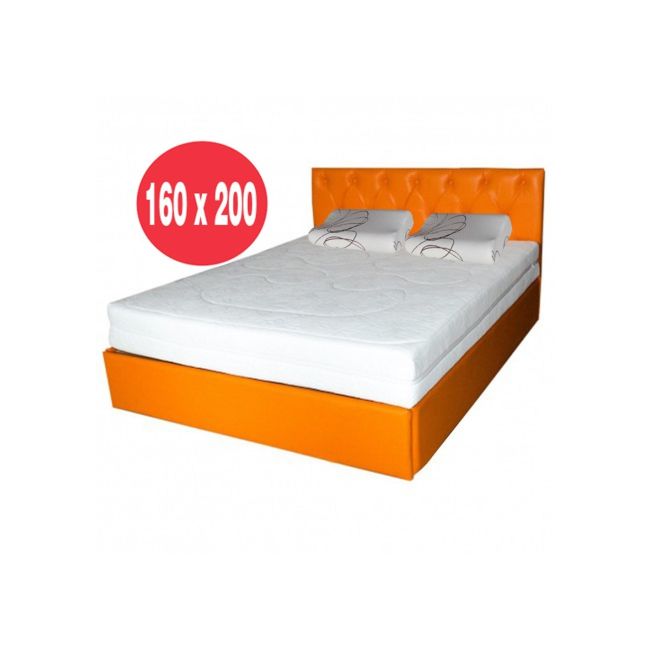 Set saltea cu arcuri, cronos hr spring comfort 160x200x24cm, cu spuma poliuretanica hr 3,5 cm pe ambele fete, husa detasabila tricot, hipoalergenic, fermitate medie, saltsib plus 2 perne ortopedice memory 52x32 cm drm3580