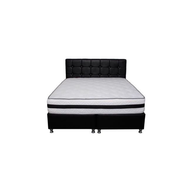 Saltea ortopedica, memory foam crin, 120x200x25cm, fermitate tare, cu spuma poliuretanica, memory foam 5 cm, sistem de aerisire perimetral, salt confort drm4203