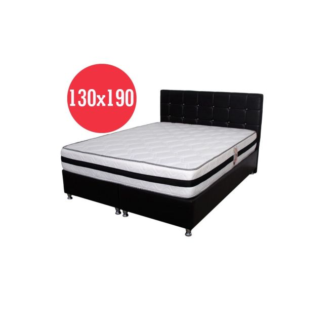 Saltea ortopedica cu arcuri, memory super ortopedic azalee, 130x190x25cm, fermitate mediu spre tare, plasa de arcuri bonell, memory foam 5 cm, sistem de aerisire spaceair, salt confort drm4207