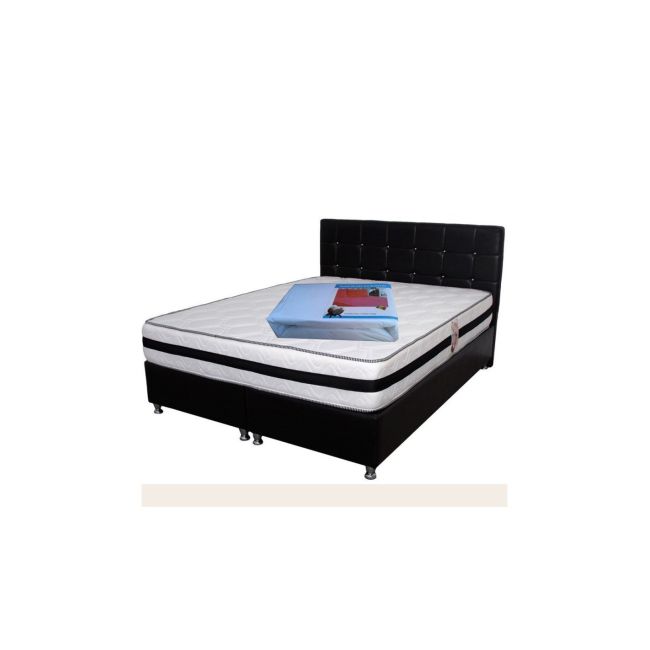 Saltea ortopedica cu arcuri, memory super ortopedic azalee, 140x190x25cm, fermitate mediu spre tare, plasa de arcuri bonell, memory foam 5 cm, sistem de aerisire spaceair, salt confort drm4208