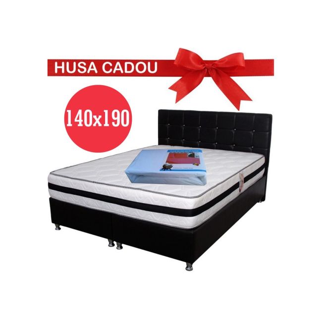 Saltea ortopedica cu arcuri, memory super ortopedic azalee, 140x190x25cm, fermitate mediu spre tare, plasa de arcuri bonell, memory foam 5 cm, sistem de aerisire spaceair, salt confort drm4208