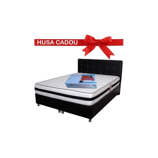 Saltea ortopedica cu arcuri, memory super ortopedic azalee, 140x190x25cm, fermitate mediu spre tare, plasa de arcuri bonell, memory foam 5 cm, sistem de aerisire spaceair, salt confort drm4208